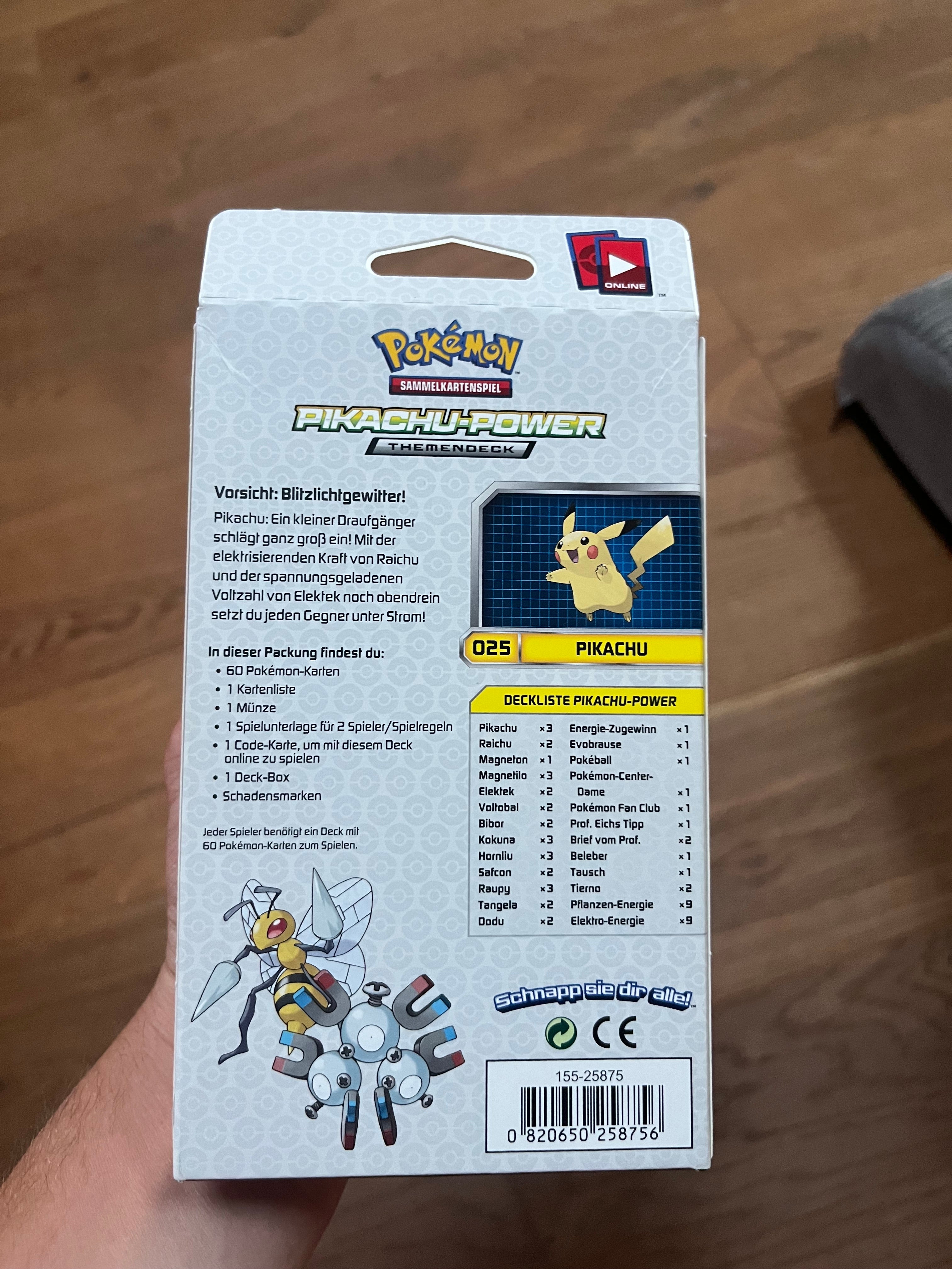 Pokemon Pikachu-Power Themendeck Evolutions sealed