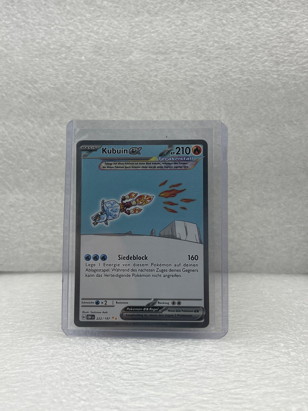 Obsidian Flames - Kubuin Ex - 222/197 - DEU - Near Mint