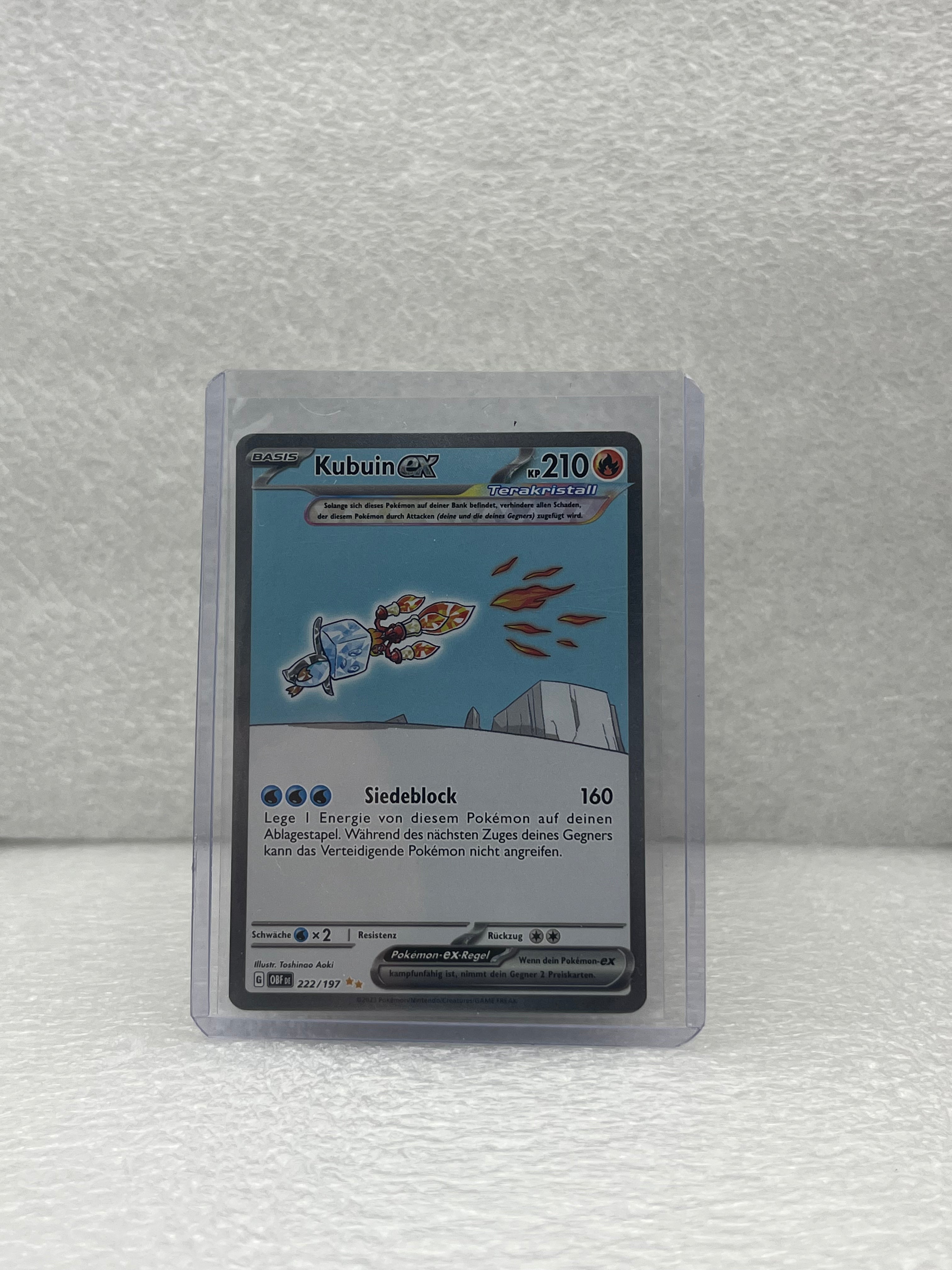 Obsidian Flames - Kubuin Ex - 222/197 - DEU - Near Mint