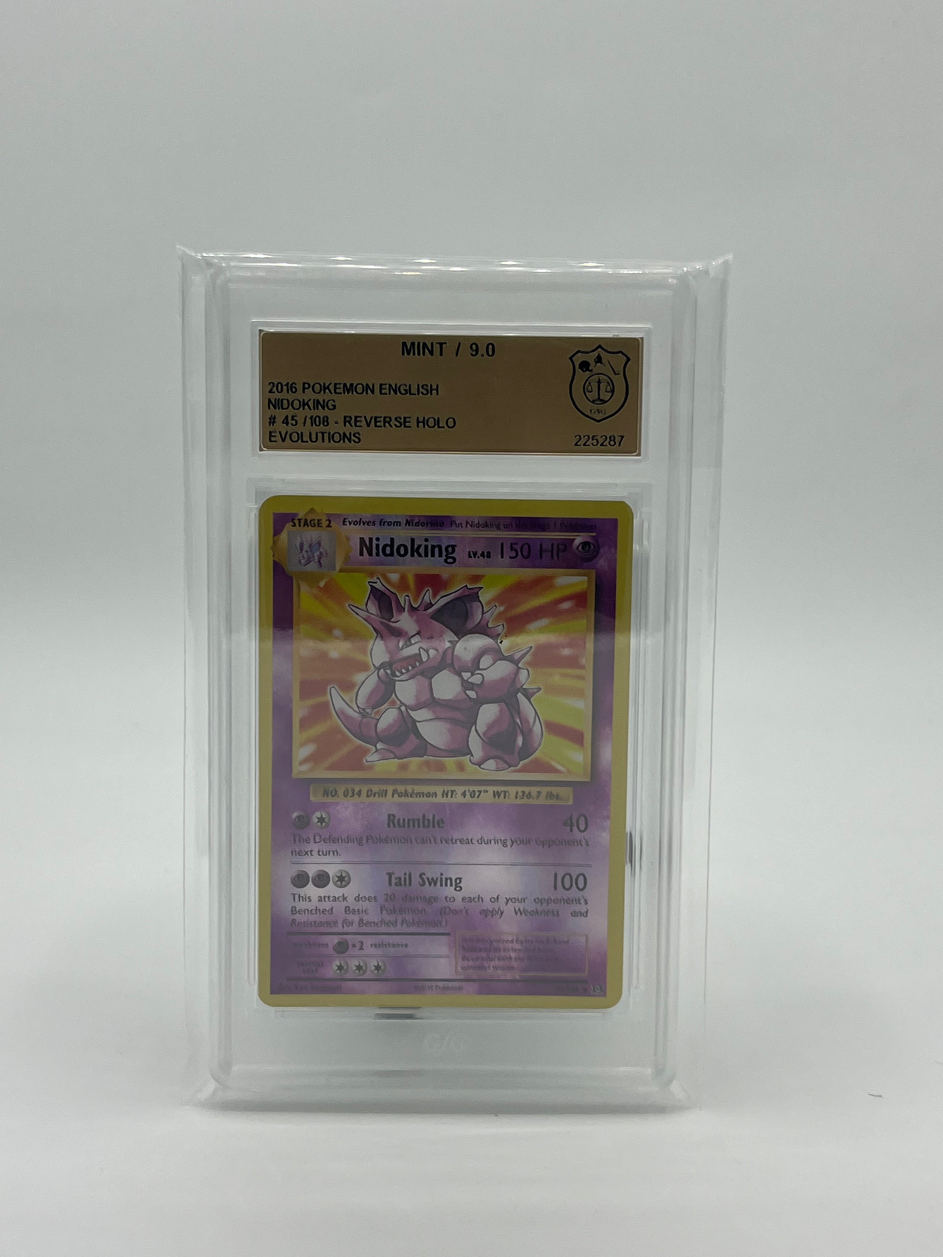 Pokemon Nidoking Reverse Holo Evolutions GSG 9
