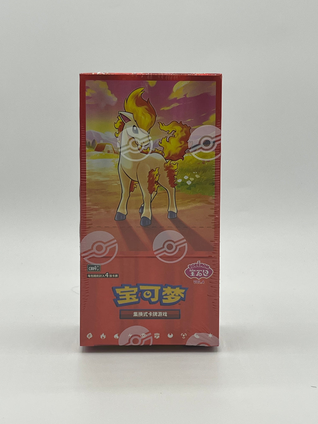 Pokemon Gem Pack Vol. 4 CBB4 Display - chinesisch